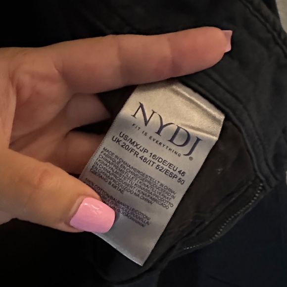 NYDJ Women's Midnight Flare Jeans Teresa Wide Leg, Lift Tuck High Rise - Picture 7 of 7